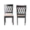 Baxton Studio Florencia Modern Beige Fabric and Espresso Brown Finished Wood 2-Piece Dining Chair Set 231-2PC-13206-ZORO - alternate 2